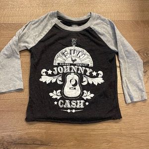 Toddler Johnny Cash raglan shirt